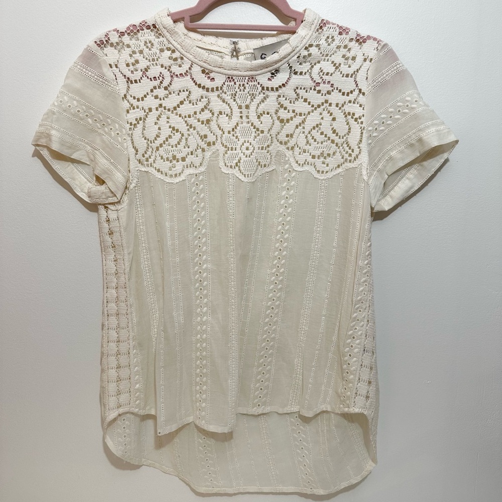 SEA New York Lace / Eyelet Blouse - Size 6